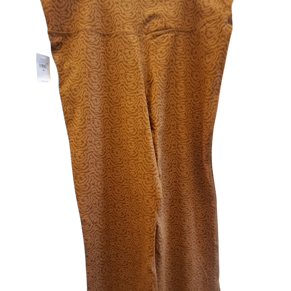 Gap Brown Patterned Women's Pants Sky High Rise N… - image 2